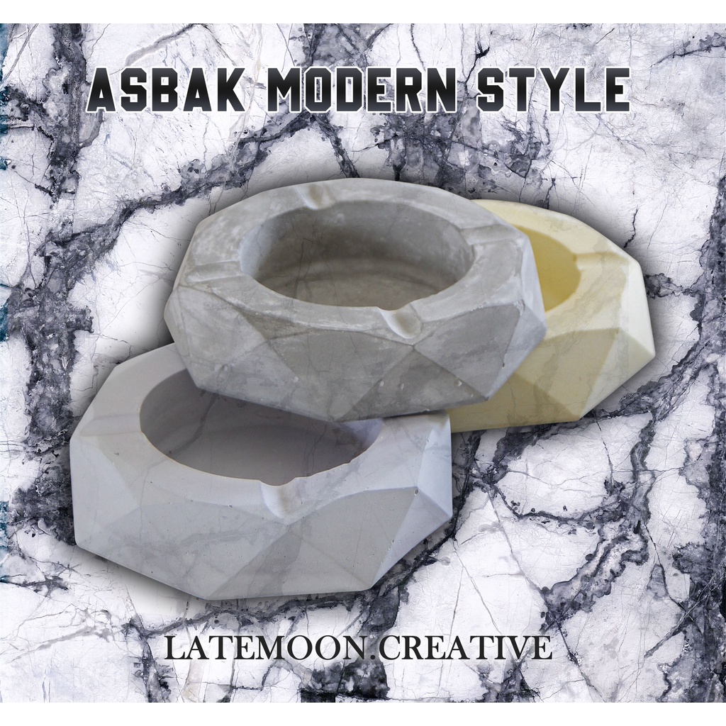 ( BISA COD ) ASBAK HEXAGON MOTIF / AESTHETIC / MODERN LIFESTYLE / PRIA / WANITA