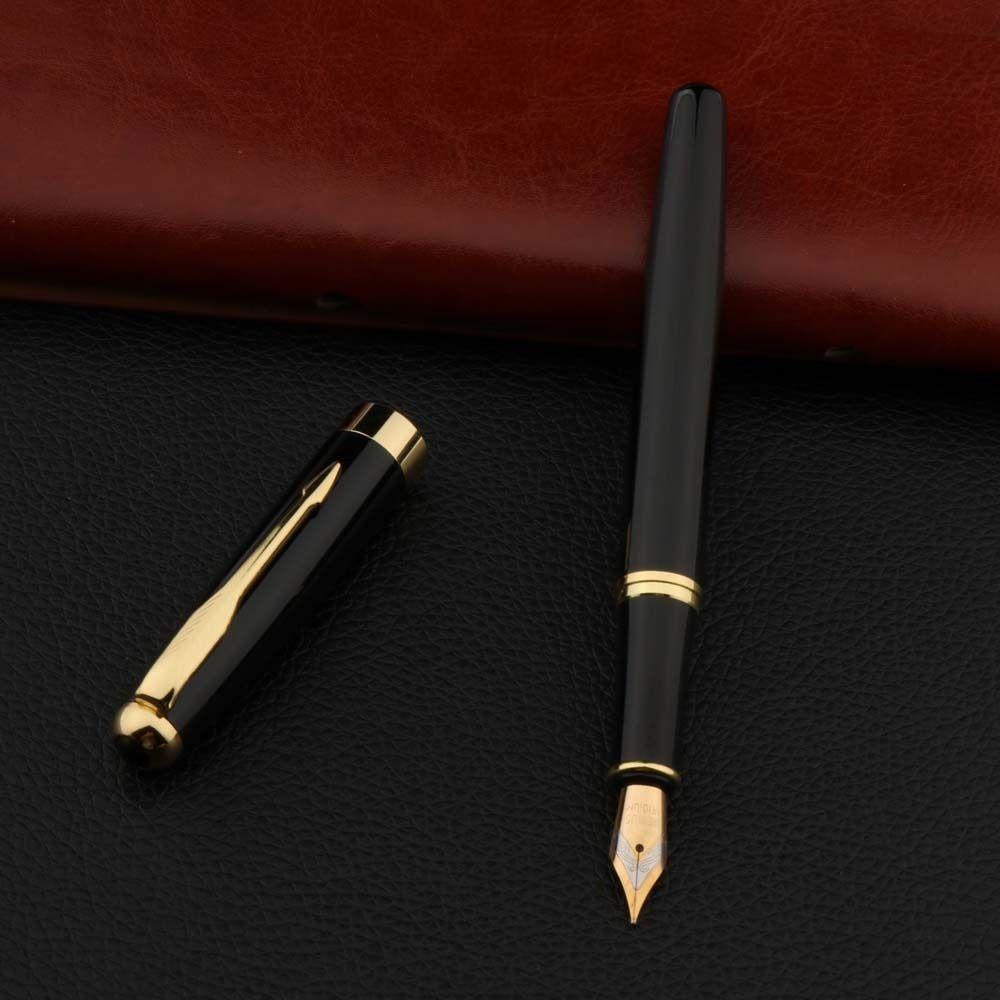 MXBEAUTY Fountain Pen Perlengkapan Sekolah Kantor Bisnis Siswa Bahan Metal Untuk Hadiah Pena Inking