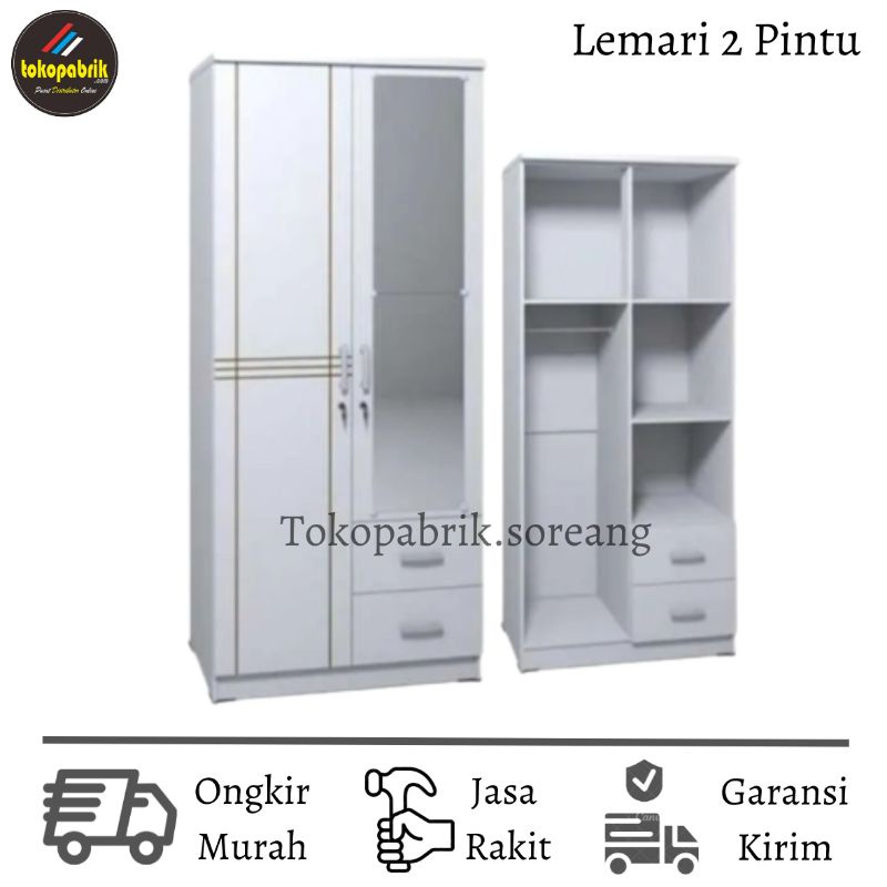 Lemari 2 Pintu Murah lemari Olympic Lemari Minimalis Murah Bandung Garut Purwakarta Jakarta Bogor Be