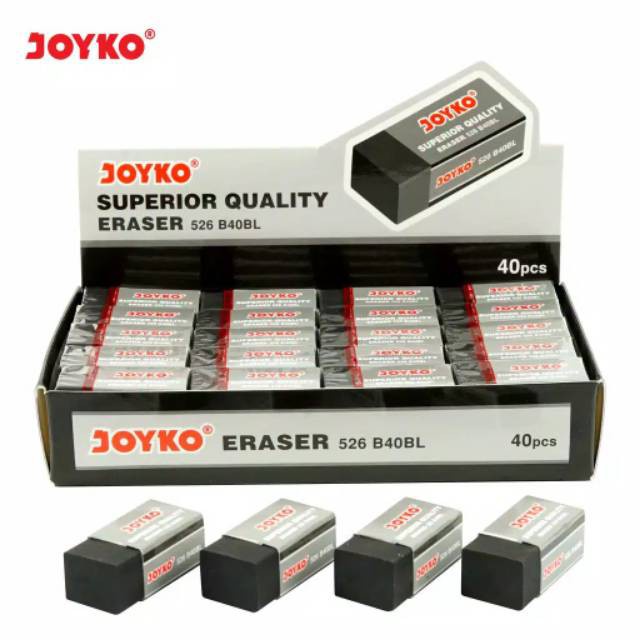 

Penghapus Eraser Joyko Hitam Kecil 526 B40BL