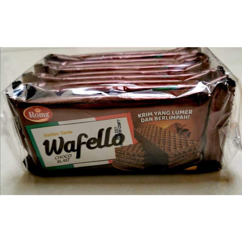 

Roma Wafello Wafer Coklat 17gr [isi 10pcs/pak]