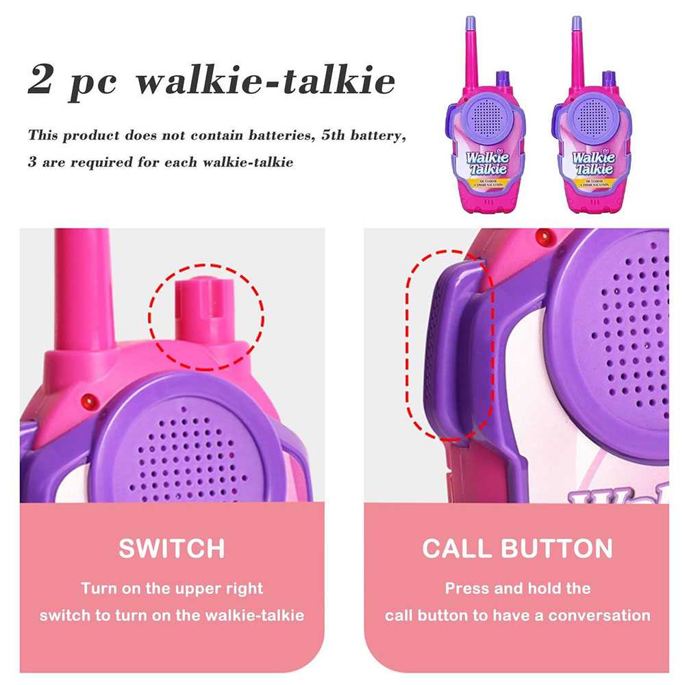 Handie Walkie Talkie Mainan Anak Kids Toy Mini Model Dinosaur 1 Pasang