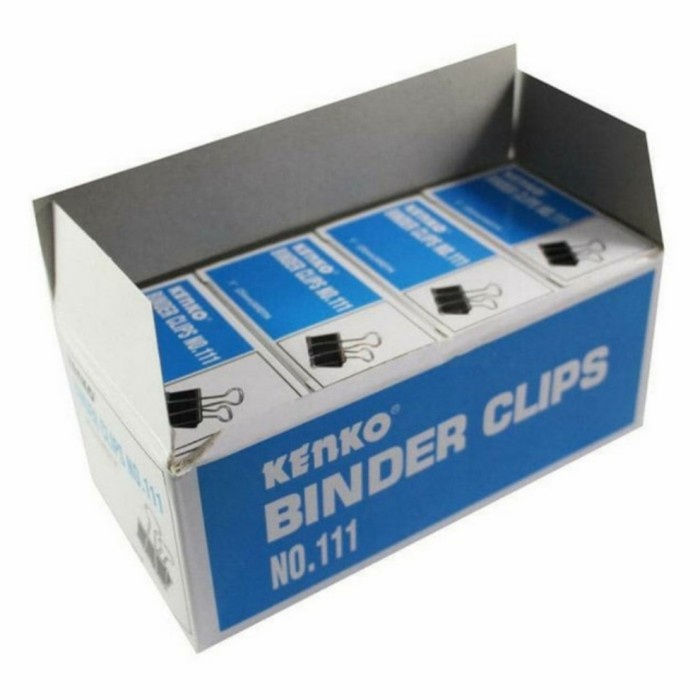 

Terlaris Binder Clips 111 (1Gross=12Kotak)