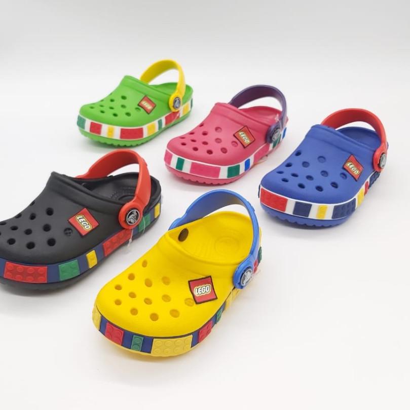 ➭ Crocs Crocs anak Crocs Lego Sandal Crocs Sandal Anak Sandal Karet Anak Crocs Kids Lego Original ✷