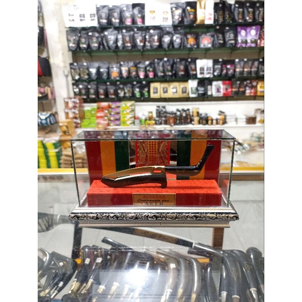 Souvenir bingkai rencong khas Aceh / miniatur bingkai rencong khas Aceh