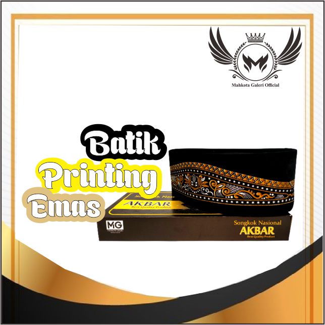PROMO HEBOH 2023 !! Songkok Nasional Batik Printing / Peci Beludru Hitam / Songkok Sablon Exclusive