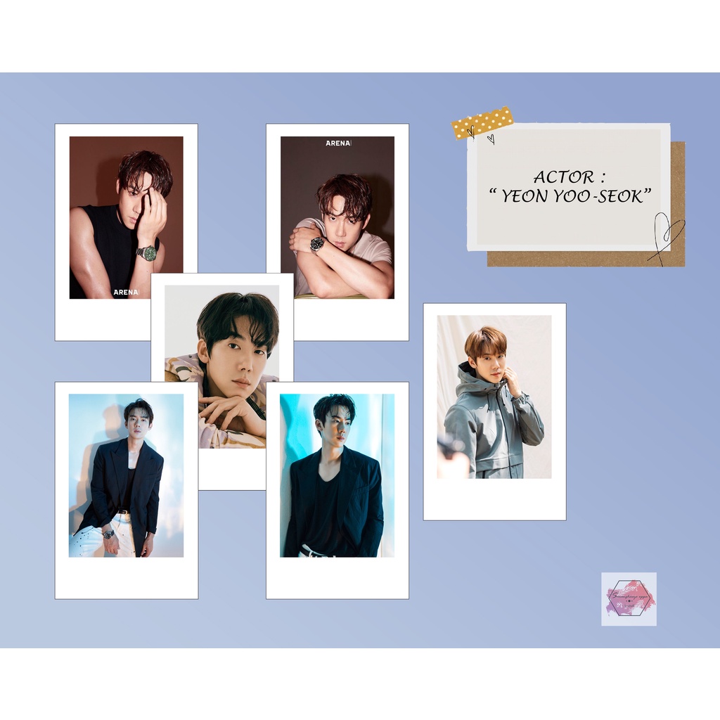 YEON YOO-SEOK - PHOTOCARD POLA K-ACTOR isi 5pcs