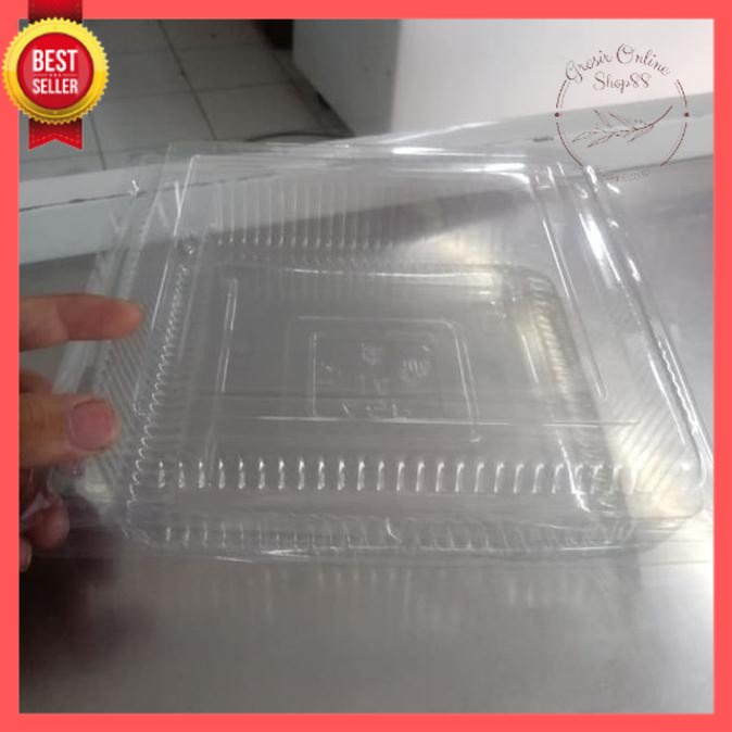 GOS -C411- 1PCS Plastik Mika Kotak Bolu  - Kotak Mika Jumbo - Mika Plastik Satuan