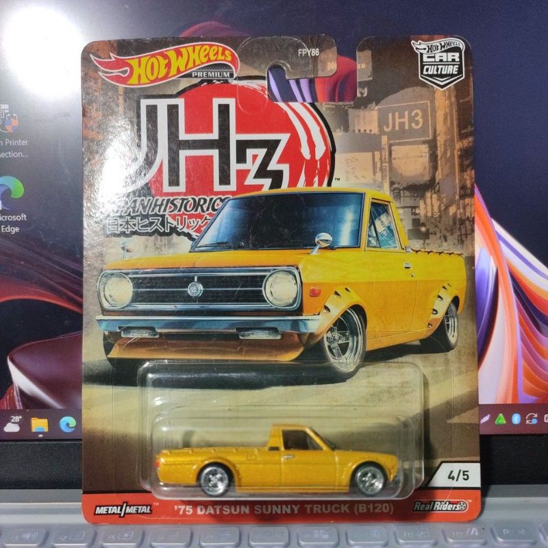 Hotwheels 75 Datsun Sunny Truck B120 Japan Histories 3 4/5 Car Culture