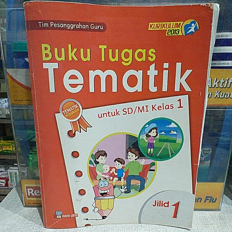 buku tugas tematik untuk kelas 1 sekolah dasar yrama widya