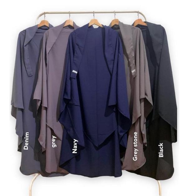 Murah Lulla french khimar JUMBO bahan wolfis