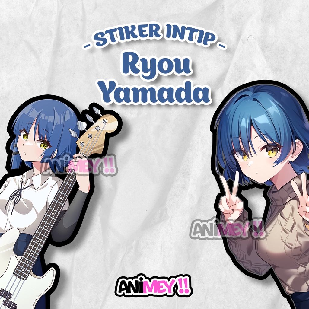 Stiker Intip Samping Ryou Yamada Bochi / Sticker Anime Waterproof