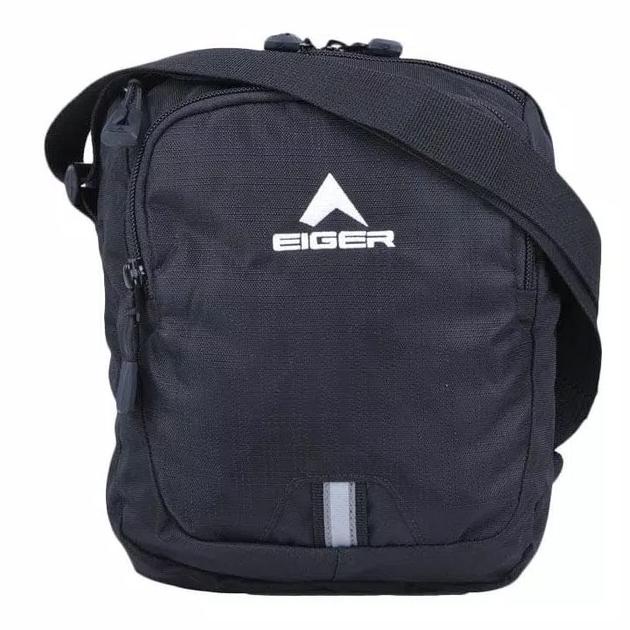 EIGER1989 TAS SELEMPANG TRAVEL POUCH 2F 3L - BLACK ORIGINAL