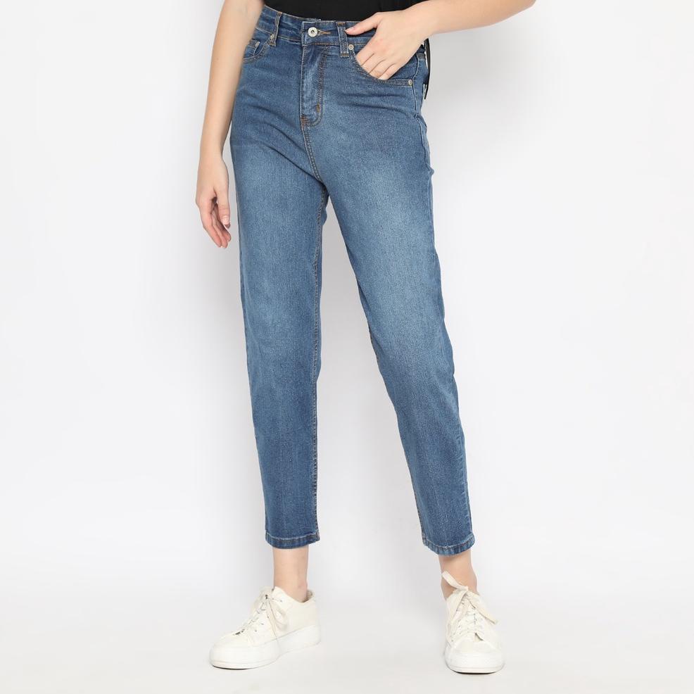 Termurah FICHINO - HW Boyfriend Jeans Olsen Medium Blue