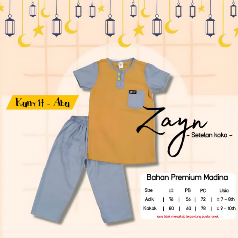 ZAYN SETELAN BAJU ANAK LAKI TERBARU