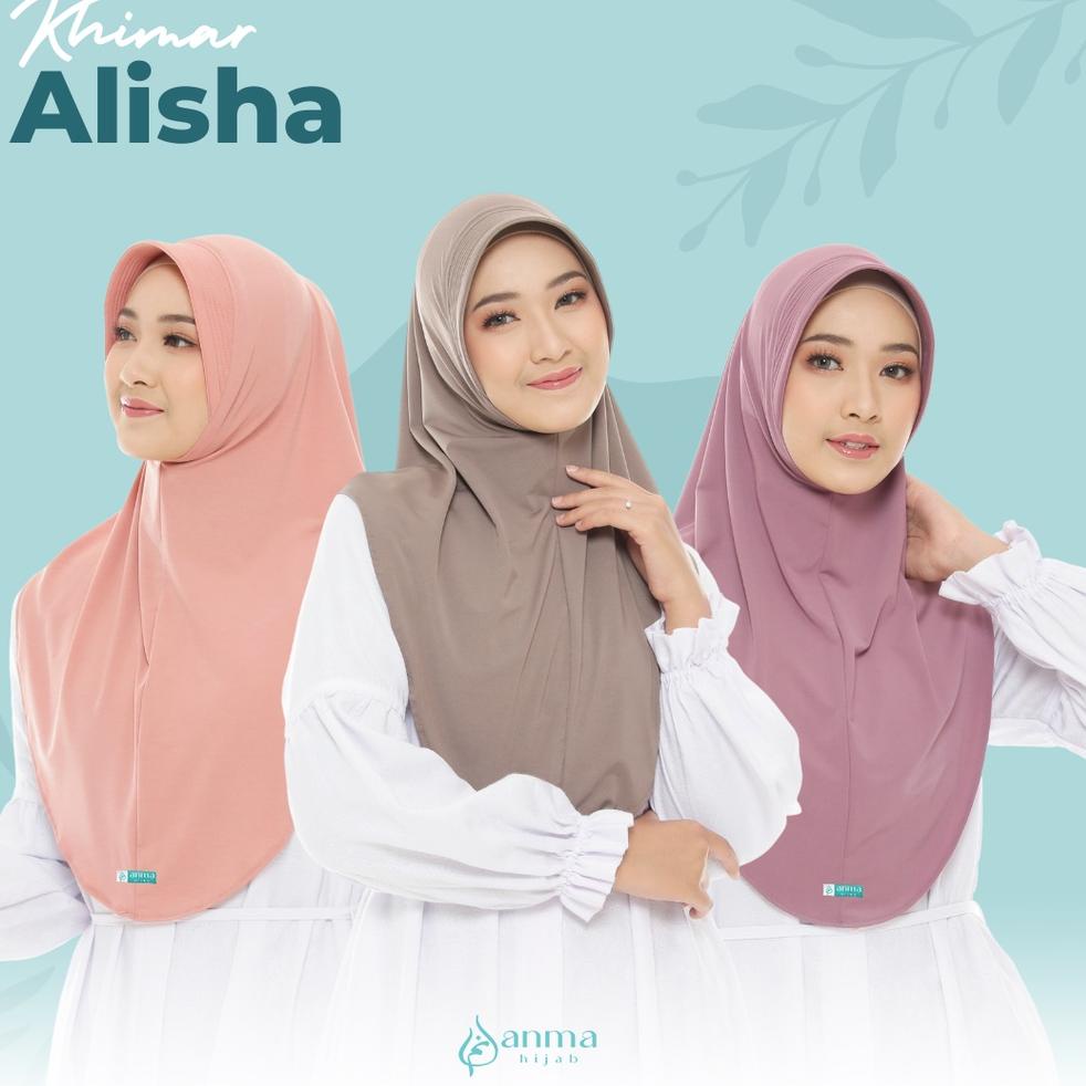 Sale Khimar Alisha By Anmahijab | Khimar pet Antem | hijab instan | jilbab instan |  Premium