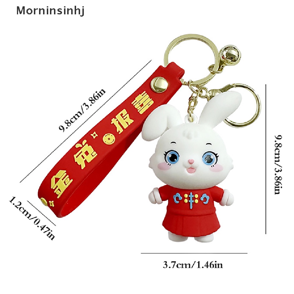 Mornin Lucu Tang Kostum Bunny New Year Gantungan Kunci Kelinci Tahun Beruntung Liontin Tas Dekorasi Boneka Liontin Gantungan Kunci Mobil Hadiah Natal id