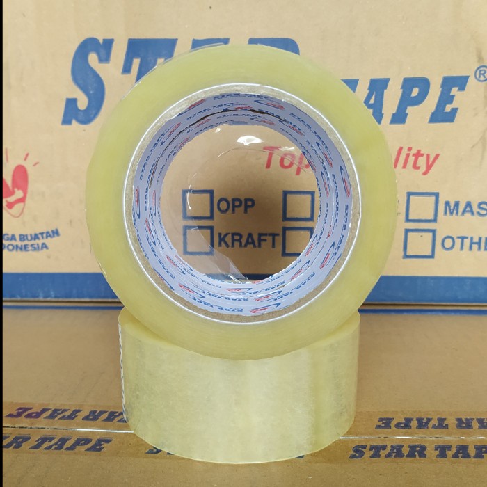 

Terlaris Lakban Bening Startape Uk. 45Mm X 100 Yard ( 2 Inch )