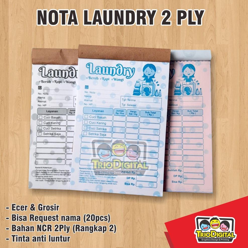 

J32 NOTA LAUNDRY 2PLY RANGKAP 2 HARGA MURAH よ
