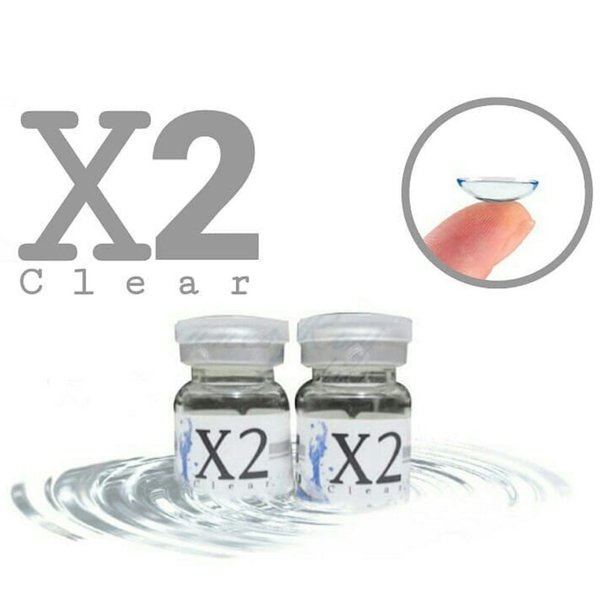 [HARGA PER PCS/BUKAN SEPASANG] Softlens X2 Yearly Clear Minus Bening + FREE LENS CASE