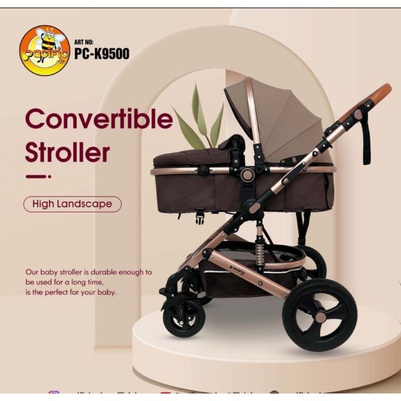 STROLLER BABY PACIFIC CONVERTIBLE PC-K9500