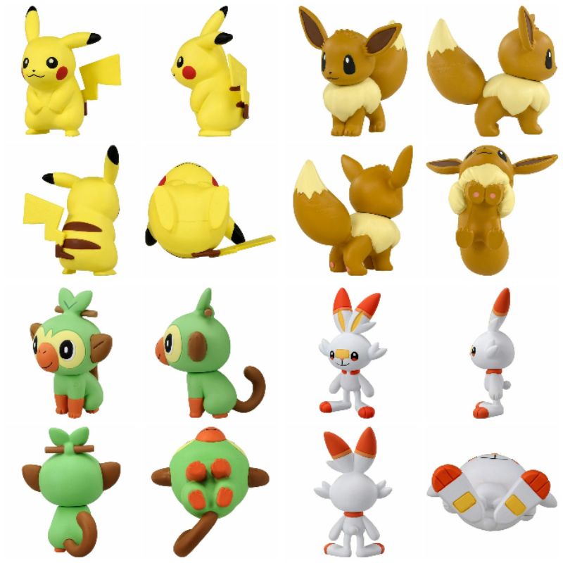 TAKARA TOMY Moncolle Pokemon MS 01-20 Pikachu Eevee Grookey Scorbunny Sobble Meltan Melmetal Greninj