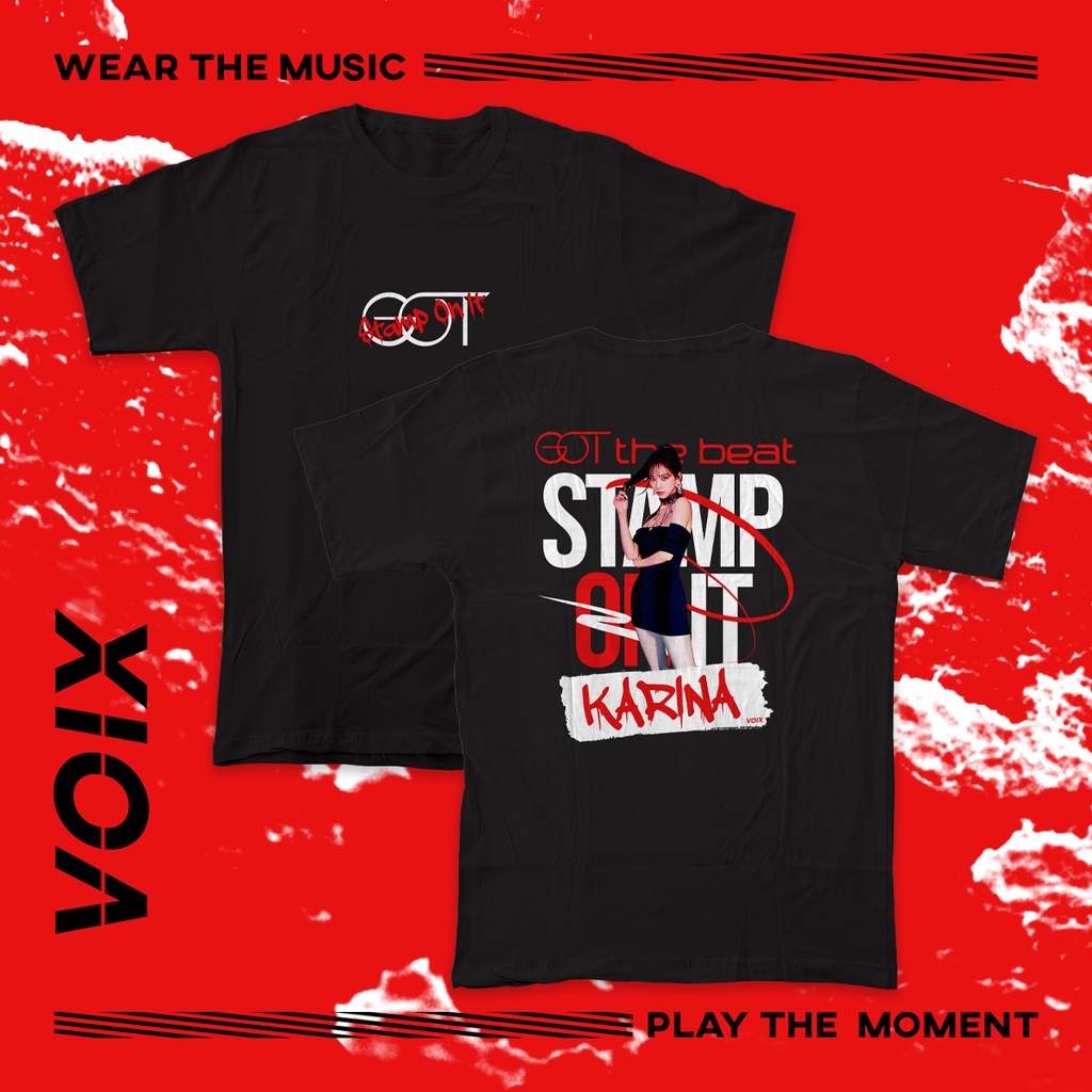 Kaos Kpop GOT the beat "Stamp On It" Tee - | BoA | Taeyeon | Hyeoyeon | Seulgi | Wendy | Karina | Wi
