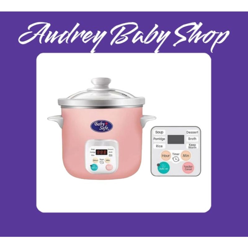 Baby Safe LB06D Slow Cooker - Digital auto menu 1,5 L