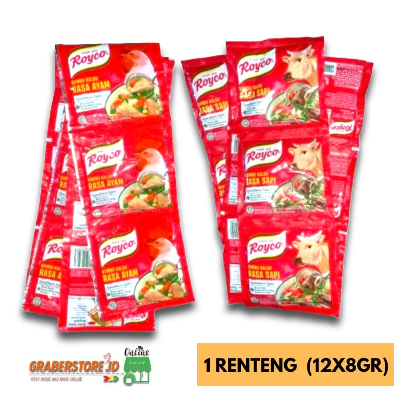 

Royco Sachet 9grx12 sachet Sapi /Ayam