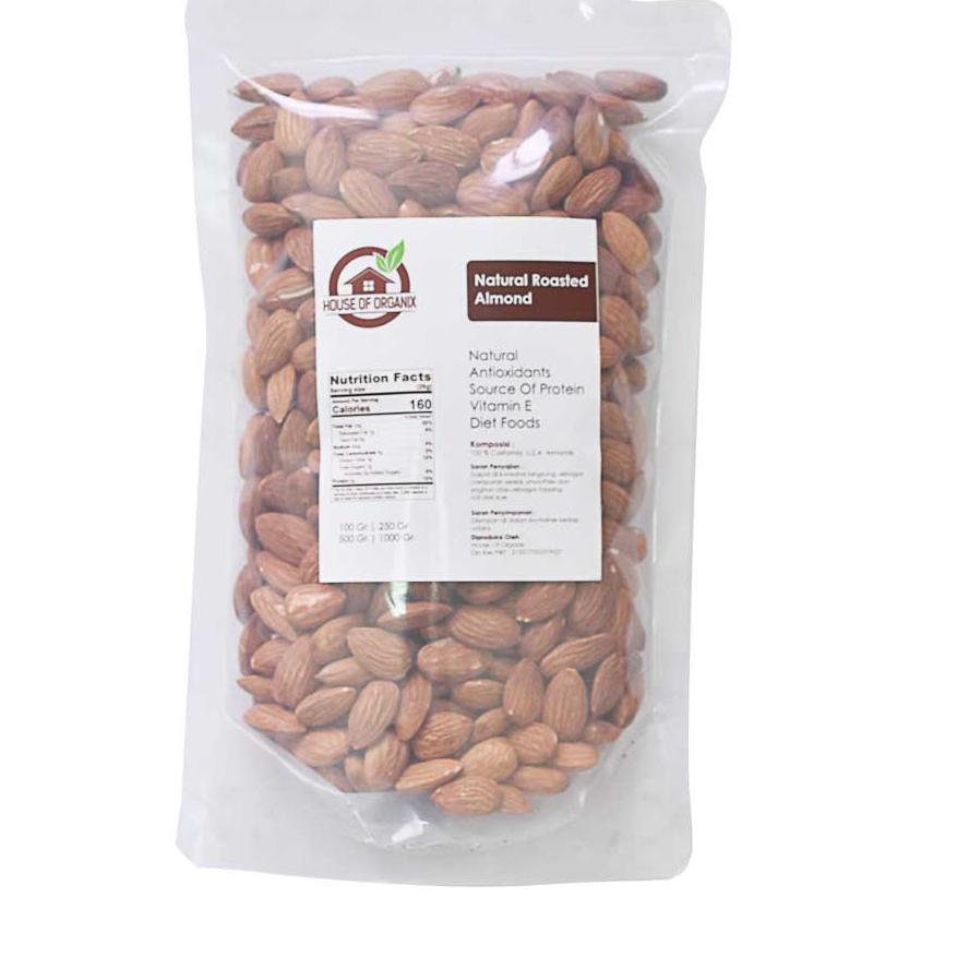 

➳ Natural Roasted Almond (Panggang) 500 Gr ♢