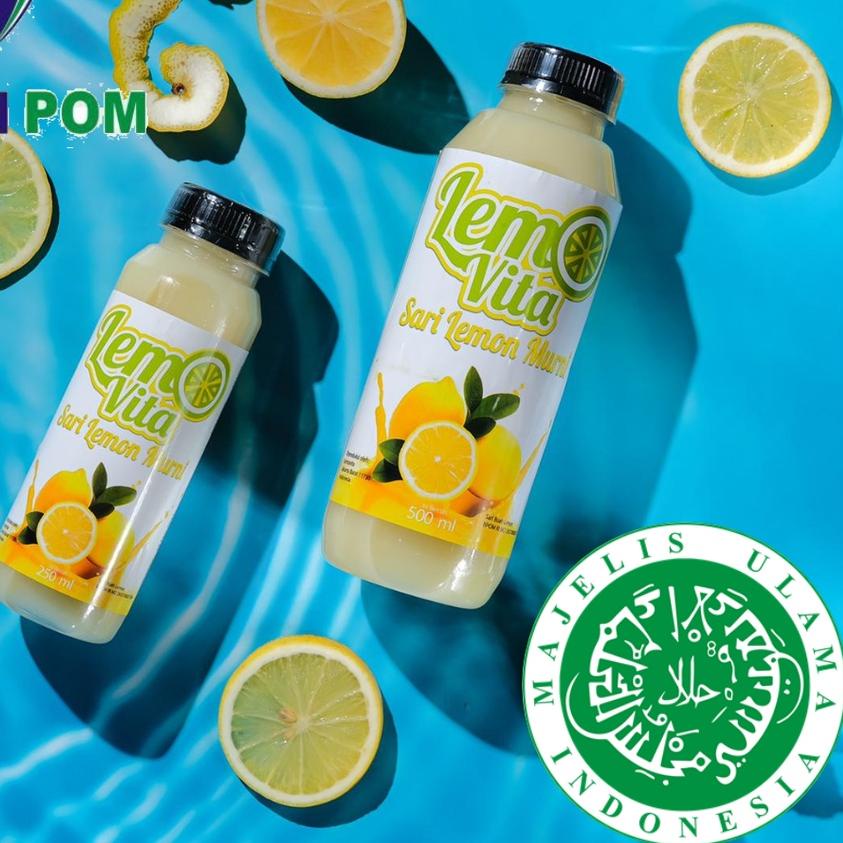 

☪ PAKET 1 Liter Lemovita Fresh Jus Lemon Halal ✧