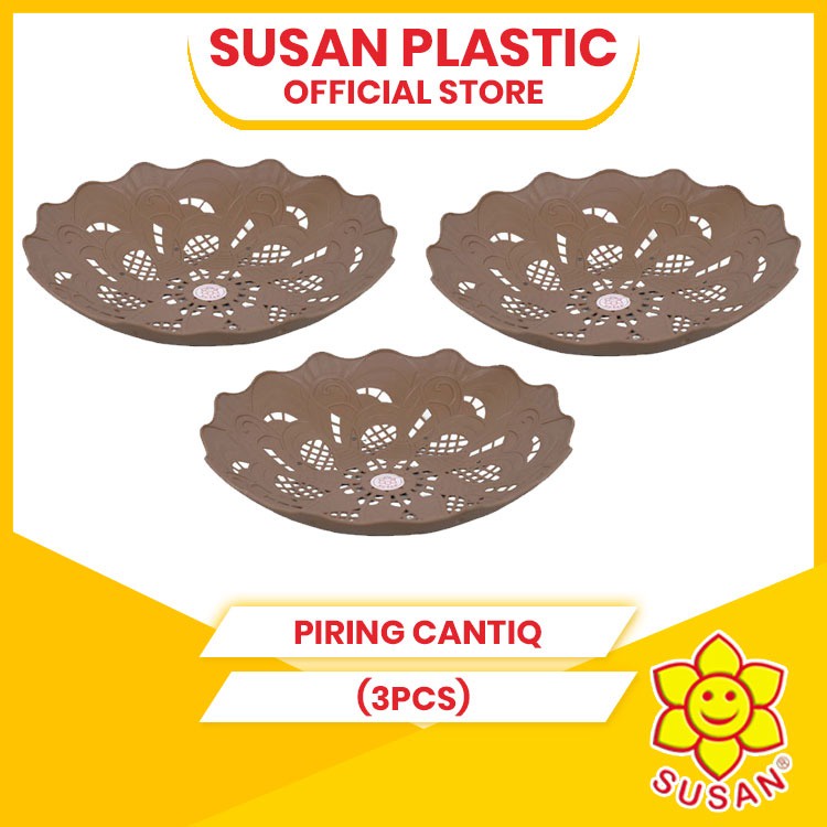 (3PCS) Piring Cantik - Piring Saji - Piring Plastik - Piring Souvenir