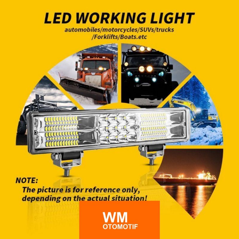 Lampu Tembak 24 Volt LED CWL 60 Mata Sorot Depan CREE Truk Bus Canter Tronton Traktor 4 Inch 3 Kabel Jauh Dekat High Low Hi Lo Putih Kuning Laser 60 Watt Offroad Truck Bis Fuso Tractor Bar Cree LightBar Work Light Motor Mobil Alat Berat Putih Waterproof