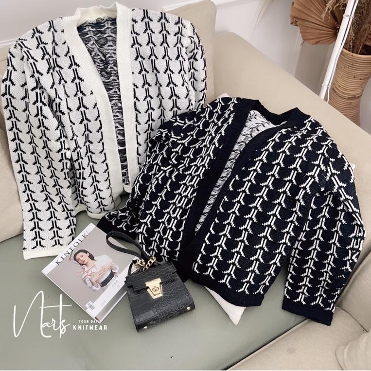 HARGA TERMURAAH Edrea Crop Cardy / Atasan Baju Rajut Wanita