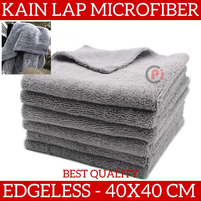 Kain Lap Edgeless Mobil Motor Microfiber Towel Cloth Ukuran 40 x 40cm