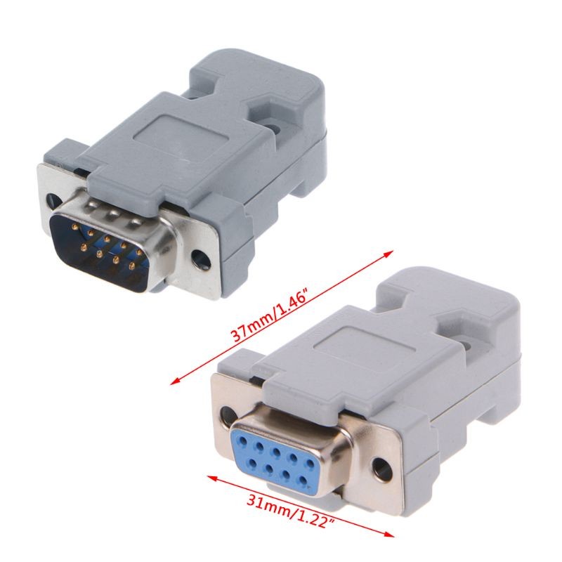 DB9 Case Cover Konektor Serial Adapter RS232 DB9 VGA DB 9 Pin Male Female