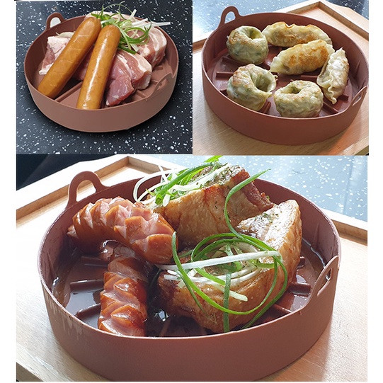 【COD】Air Fryer Silicone Pot/Silicone Bowl/Round Air Fryer/ Silicone Pot/Ayam Goreng