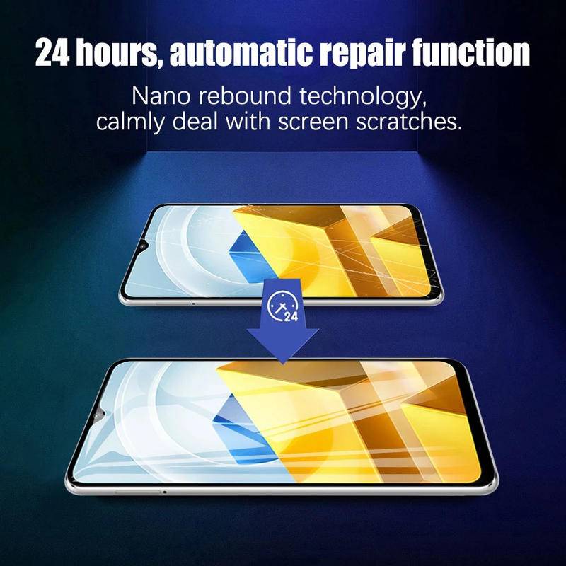 3pcs Hydrogel Film Untuk Xiaomi Poco M5 F3 F4 M3 M4 M5 M5s X3 X4 X5 C40 Pro GT NFC 4G 5G Watch Film Pelindung Layar