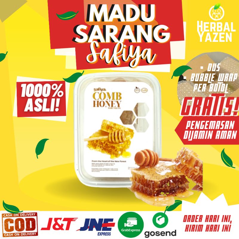 

Madu Sarang 100 250 500 gr gram grams Murni asli Original Premium Madu Asli Herbal Yazen