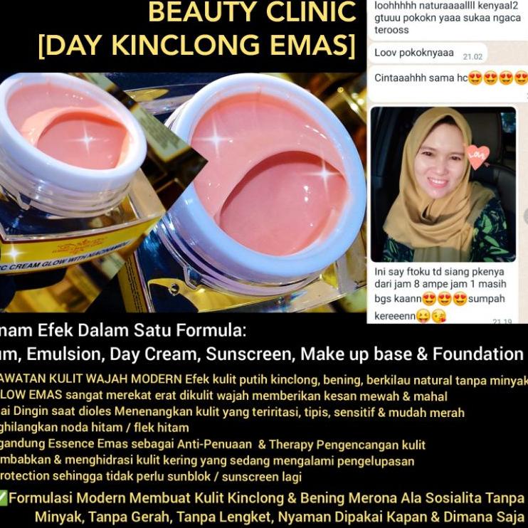 ➺ CC CREAM GLOW ELNINO'S BEAUTY CLINIC [DAY CREAM KINCLONG EMAS] ➱