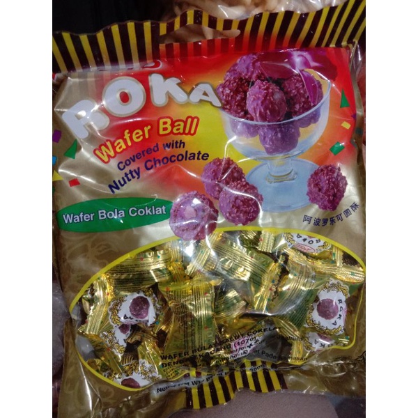 

Roka wafer bola coklat 50pcs