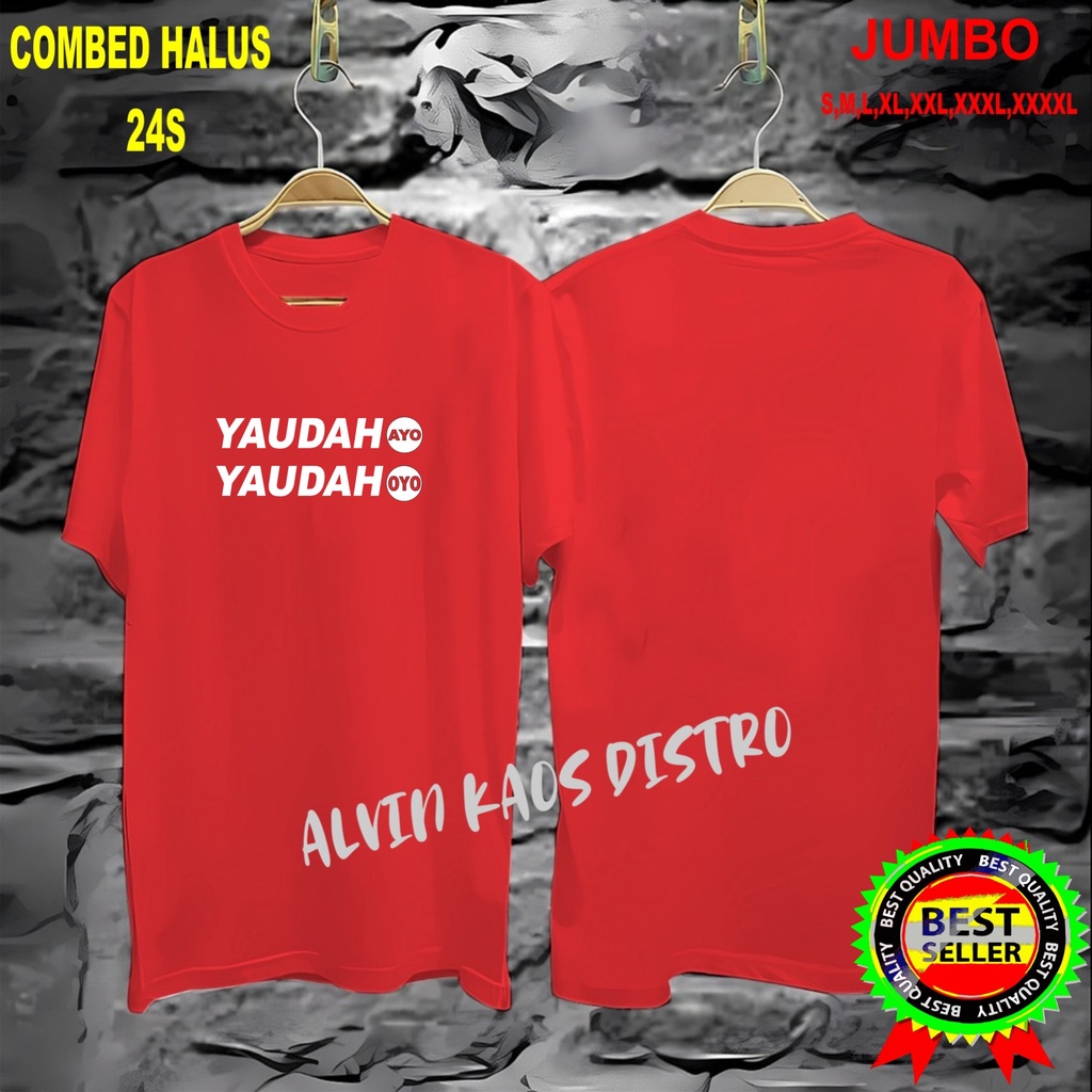 APPS Promo Diskon Kaos YA UDAH AYO DAN OYO Kaos Terlaris Kualitas Terjamin/Kaos MurahKaos katun/Pakaian Pria pakaian Wanita/Kaos Distro Pria/Kaos Pakaian Pria Kaos Promo/Best Seller