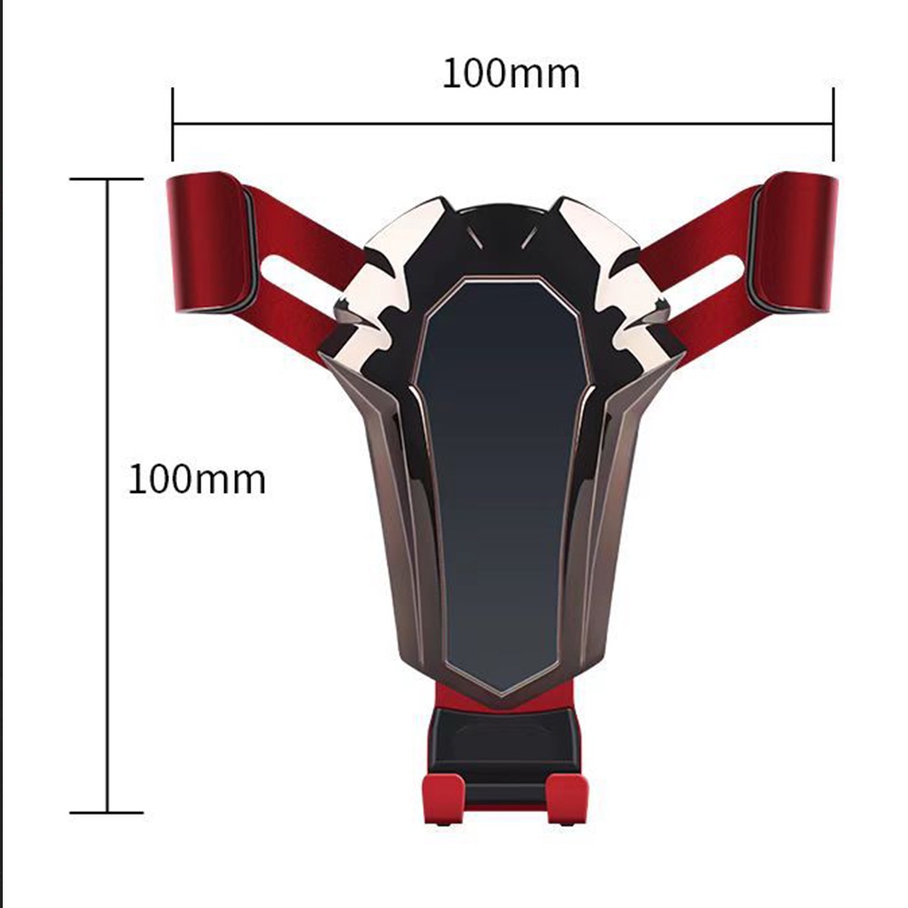 Klip Mount Outlet Udara Tahan Lama Penginderaan Gravitasi Dudukan Ponsel GPS Ponsel Stand Anti-slip Bracket Segitiga Berdiri Multifungsi Kualitas Tinggi