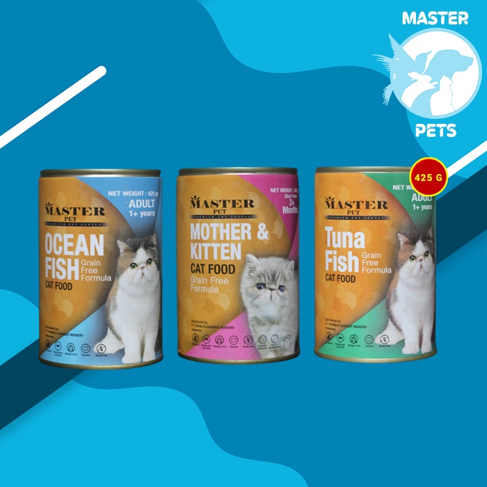 Makanan Kucing Kaleng Master Wet Cat Food Can