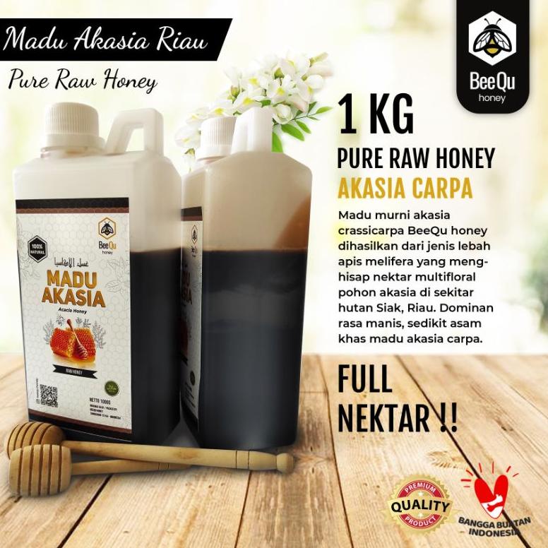 

2.2 SALE Madu Murni Asli Akasia Carva Carpa Riau 100% Pure Raw Honey - BeeQu Honey Promo Spesial