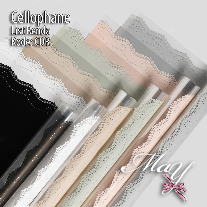 

20 lbr Cellophane List Renda Bening Flower Wrap Paper Buket (CDR)