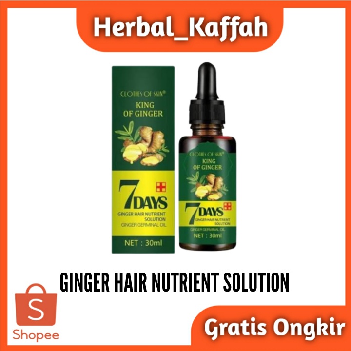 King Of Ginger 7 Days Penumbuh Rambut Botak 30ml Original Menghilangkan Ketombe