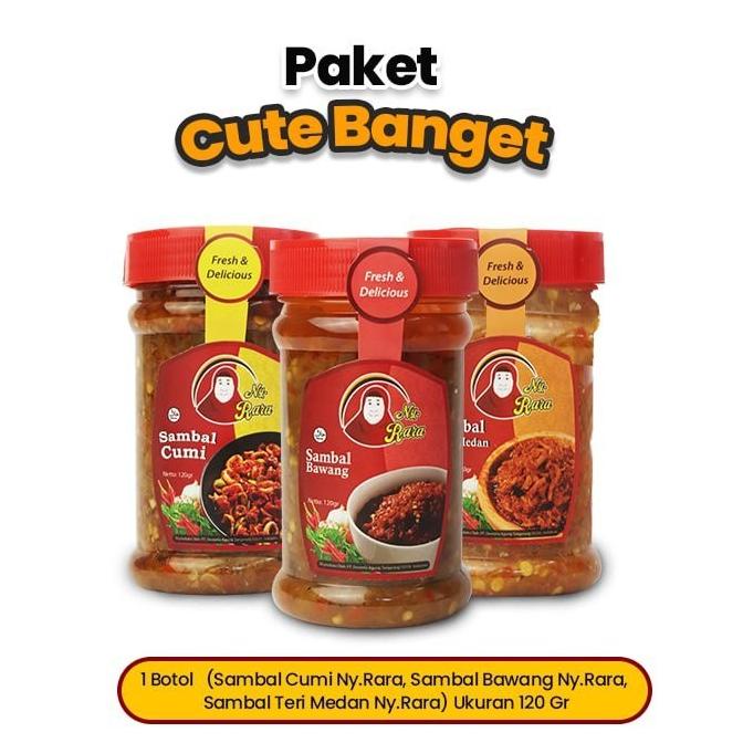 

Paket Bundling Cute Banget nikmat Sambal Ny.Rara 120 gram