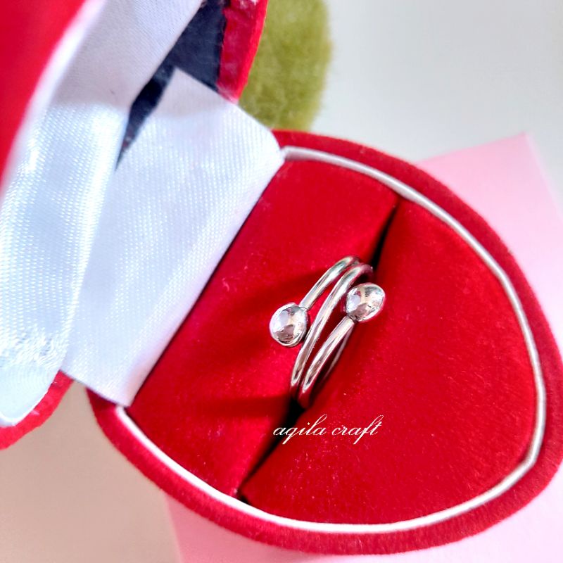 CINCIN MONEL 2LILIT CINCIN ANTI KARAT TIDAK  BERUBAH WARNA TIDAK MENGHITAM