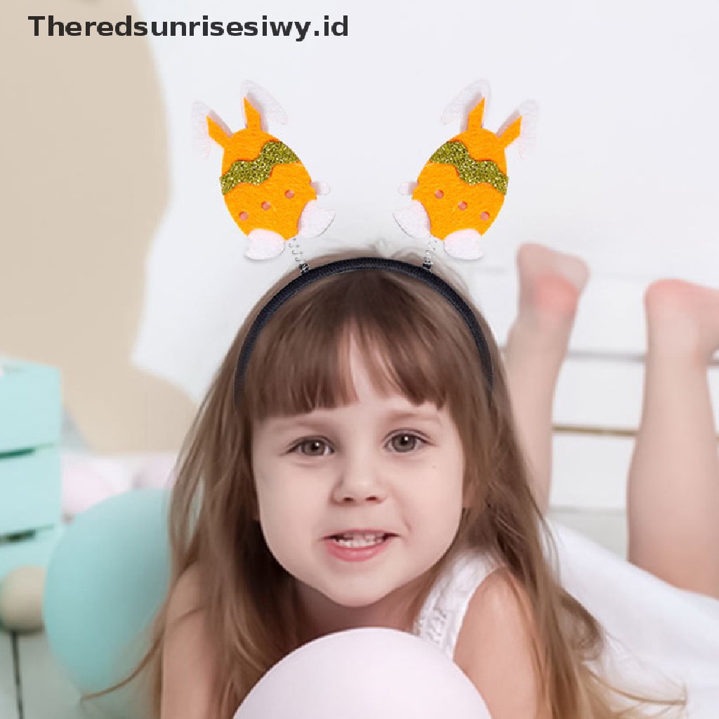 # Baju Lebaran # Paskah Dewasa Anak Lucu Dan Nyaman Rambut Band Gaun Kostum Bunny Ear Headband Cosplay Hairband Dekorasi Pesta~